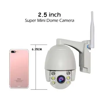 Mini PTZ IP Kamera Fix Lens HD 1080 P Su Geçirmez Güvenlik Kamera 360° Görünüm ONVİF CCTV Video Gözetim Sistemi Tam Renkli Gece Görüntü 1