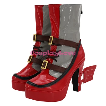 CosplayLove Kantai Koleksiyonu Gotland Kırmızı Ayakkabı Cosplay Uzun Çizmeler Deri Custom Made Cadılar Bayramı Noel Için