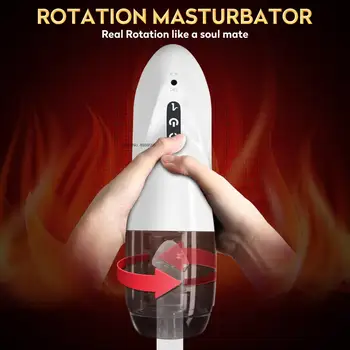 Yetişkin Seks Makinesi için Adam Gerçek Pussy Otomatik Rotasyon Oral Seks Anal Glans Stimülatörü Vajina Erkek Erotik Penis mastürbasyon kupası