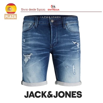 Jack & Jones erkek Kot şort model JJİRİCK serisi GE007 mavi renkte 5 cepli %81 pamuk %1 elastan, çok rahat. İspanya'dan 72 saat içinde gönderiler