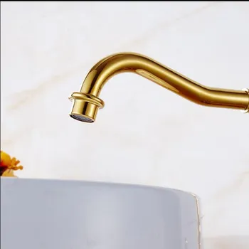 Lüks Altın Mutfak Musluk Banyo Lavabo batarya Dokunun Pirinç Musluk 360 Döner Borulu Lavabo Lavabo Sıcak Soğuk Mikser Dokunun