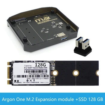 Argon için Bir M. 2 Kılıf genişletme kartı USB 3.0 M. 2 Sata Adaptörü ile 128 GB SSD Ahududu Pi için 4B Bankası