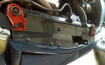 Araba - styling Için Mitsubishi Evolution EVO 4 5 6 Karbon Fiber Soğutma Paneli Parlak Kaplama Iç motor Kapağı Gövde Kiti Yarış Trim Görüntü 1