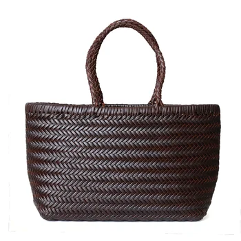 Sıcak satış sepet çanta inek derisi kadın çanta tasarım el sepeti çanta deri lykj-yxy