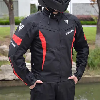 Yaz Motosiklet Ceket takım elbise Erkekler Nefes Örgü Moto Ceket Motocross Off - Road Ceket Jaqueta Motociclista Moto Koruma