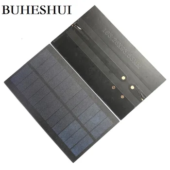 BUHESHUI Toptan 1.8 W 5.5 V Güneş Pili Modülü Polikristal PET GÜNEŞ PANELI DIY güneş enerjisi şarj cihazı ışık Eğitim Kitleri 1000 adet Görüntü 3