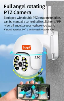 3MP HD İP kamera WİFİ Tuya Açık Güvenlik PTZ Kamera Akıllı Yaşam APP Hız Dome Kamera Hareket Algılama Video Gözetim CCTV Görüntü 5