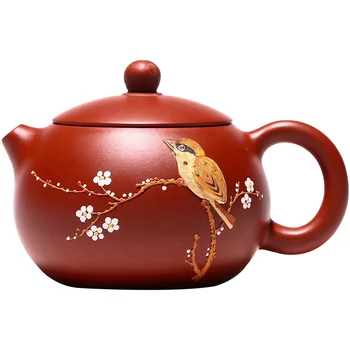 Yixing saf el yapımı mor kil pot ham cevher Dahongpao ev mutlu kaş çay potu kökenli hediye