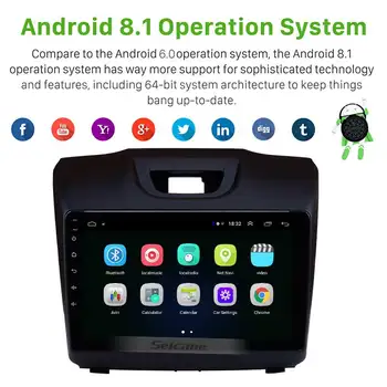 Seicane 9 inç Android 9.1 Araba Radyo GPS navi için Chevy Chevrolet S10-2018 ISUZU D-Max Ünitesi Oyuncu desteği DVR ayna bağlantı