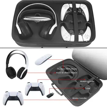 Anti-scratch Kulaklık saklama çantası Kılıf Kapakları İle PS5 Gamepad Konsolu İçin Taşınabilir saklama çantası Sony Ps5 Oyun Konsolu İçin