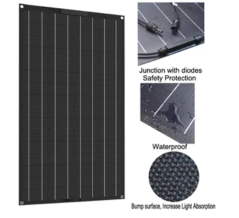 Pil şarjı için yüksek kaliteli güneş paneli, 100w ETFE esnek güneş paneli Görüntü 1