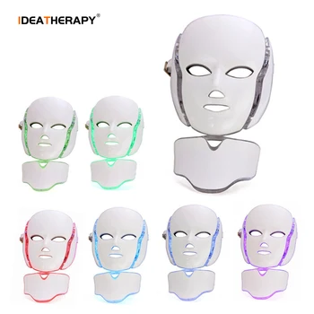 IDEAREDLİGHT TL50 7 Renk Kırmızı ışık terapisi Maskesi Yüz Cihazı Yüz Kaldırma Titreşimli halka Titreşimli vücut masajı Güzellik Kullanımı Görüntü 1