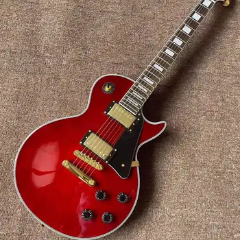 Yeni varış elektro gitar win kırmızı renk ve gül ahşap klavye, altın renk donanım ile, hızlı kargo