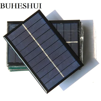 BUHESHUI 1.4 W 5 V 280MA Mini Güneş Pili Modülü Polikristal GÜNEŞ panelı Şarj Için 3.7 V Pil 122 * 77MM Toptan 500 adet Görüntü 2