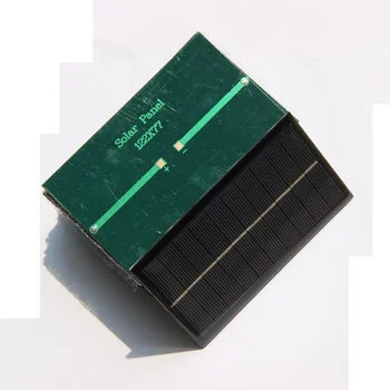BUHESHUI 1.4 W 5 V 280MA Mini Güneş Pili Modülü Polikristal GÜNEŞ panelı Şarj Için 3.7 V Pil 122 * 77MM Toptan 500 adet Görüntü 3