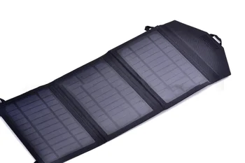 Patlama modeli 14 W taşınabilir güneş katlanır çanta çok fonksiyonlu güneş şarj paketi cep telefonu şarj hazinesi Görüntü 0