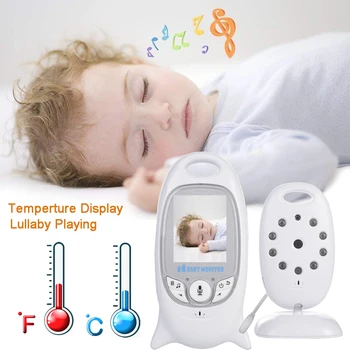VB601 bebek izleme monitörü 2 inç BeBe Baba Elektronik Çocuk Bakıcısı Radyo Video dadı kamerası Gece Görüş Sıcaklık Izleme 8 Ninni Görüntü 1