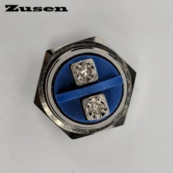 Zusen 40 ADET / GRUP 16mm (ZS16H-10/N) Nikel kaplama pirinç Anlık Push Button anahtarı Görüntü 0