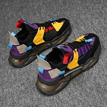 Yeni Serin koşu ayakkabıları Erkekler için Nefes Şık Ayakkabı Erkek Bahar Eğlence Spor Ayakkabı Erkek Rahat Sneakers Görüntü 5