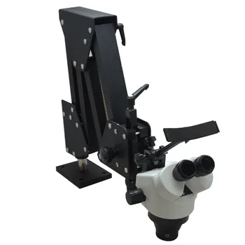 7X-45X Stereo Mikroskop ile Sert Alüminyum Standı Takı Mikroskop Diş Mikroskop Takı Araçları için