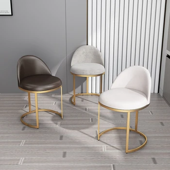 Yatak odası Makyaj Dışkı Vanity Sandalye İskandinav Mobilya Oturma Odası Sandalyeler Arkalığı Soyunma dışkı ışık Lüks Soyunma Masa Sandalye