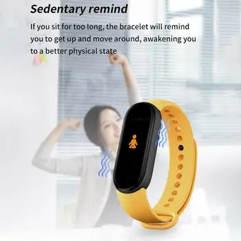 YBE351 Bluetooth Spor Bilezik Erkek Kadın Tracker Band Adımsayar Nabız Kan Basıncı