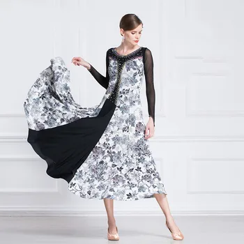 Yeni Ulusal standart modern dans giyim büyük sarkaç elbise uygulama giyim balo salonu dans Waltz-M1864