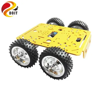 C300 4WD Tekerlekli araç Robot 4 Motor ve Sürüş Tekerlek Akıllı Araba DIY RC Oyuncak Uzaktan Kumanda Mobil Platform