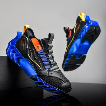Yaz Yeni Bıçak koşu ayakkabıları Erkekler Için Nefes Sneaker Trendy Açık Aşınmaya dayanıklı Eğitim koşu ayakkabıları Zapatillas Hombre Görüntü 2