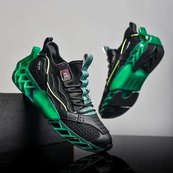 Yaz Yeni Bıçak koşu ayakkabıları Erkekler Için Nefes Sneaker Trendy Açık Aşınmaya dayanıklı Eğitim koşu ayakkabıları Zapatillas Hombre Görüntü 4