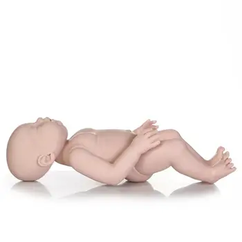 DIY KİTİ 19 İnç Reborndoll Kiti Uyku Lovelyn Gerçekçi Gerçek Dokunmatik Avlanmamış Bebek Parçaları (Vücut Silikon + Bacaklarda + Kafa)