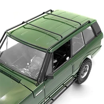 ​ RC Araba yükseltme parçaları dayanıklı Metal Portbagaj Çelik Rulo Kafes Çerçeve 1/10 Range Rover için Görüntü 3
