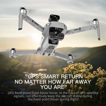 KF102 / KF102 MAX ÇBS RC Drone GPS 4 K HD Kamera Engellerden Kaçınma Fırçasız Katlanabilir WiFi FPV Profesyonel rc dört pervaneli helikopter Oyuncaklar Görüntü 4