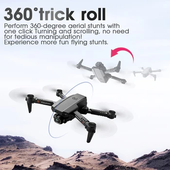 XT16 RC Drone 4 k HD Geniş Açı Kamera 1080 P Katlanabilir Drone Çift Kamera Quadcopter Gerçek zamanlı Iletim Helikopter Oyuncak Hediye için Görüntü 4