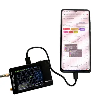 Vektör Ağ Analizörü Kısa Dalga MF HF VHF 10 kHz-1.5 GHz 2.8 İnç LCD ekran Nanovna Görüntü 2