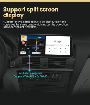 Parlama önleyici 12.3 inç yüksek çözünürlüklü geniş ekran araç multimedya radyo gps BMW X1 E84 2009 2010 2011-8-cor 256Gl con
