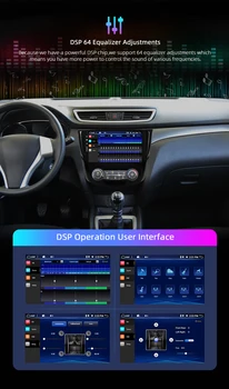 10 İnç Otomatik Stereo Nissan X-Trail Qashqai-2017 İçin Android 10.0 Autoradio RDS DSP 4G + 64G Araba Radyo Gps Navigasyon Carplay