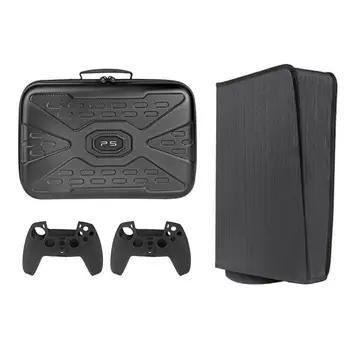 Anti-scratch Kulaklık saklama çantası Kılıf Kapakları İle PS5 Gamepad Konsolu İçin Taşınabilir saklama çantası Sony Ps5 Oyun Konsolu İçin Görüntü 3