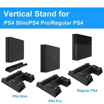Destek Sony Play Station İçin Fan Standı PS4 Pro Slim Playstation PS 4 Aksesuarları Oyun Konsolu Denetleyici Soğutucu Soğutma Kontrolü Görüntü 2
