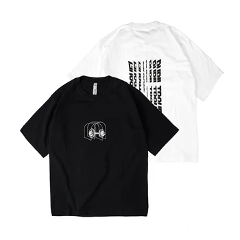 ÖĞRENCİ SEYAHAT PT-Techwear erkek Grafik 'Paralel Evren' T-shirt Hip Hop Tarzı Punk Moda Görüntü 0