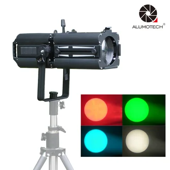 ALUMOTECH 200 W COB RGBW LED Zoom profil aydınlatma DMX512 9 kanal köle sahne ışık Görüntü 3