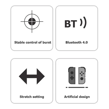 X6 Bluetooth uyumlu 4.0 Teleskopik Oyun Denetleyicisi Dayanıklı Kablosuz Gamepad Oyun Eğlence Aksesuarları PUBG Cep Telefonu için Görüntü 2
