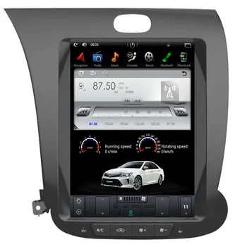 Android9. 0 Tesla tarzı 10.4 inç Araba Hıçbır DVD Oynatıcı GPS Navigasyon KIA CERATO K3 FORTE 2013-2019 multimedya ana ünite kaydedici Görüntü 1