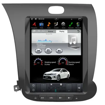 Android9. 0 Tesla tarzı 10.4 inç Araba Hıçbır DVD Oynatıcı GPS Navigasyon KIA CERATO K3 FORTE 2013-2019 multimedya ana ünite kaydedici Görüntü 2