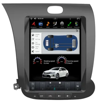 Android9. 0 Tesla tarzı 10.4 inç Araba Hıçbır DVD Oynatıcı GPS Navigasyon KIA CERATO K3 FORTE 2013-2019 multimedya ana ünite kaydedici Görüntü 3